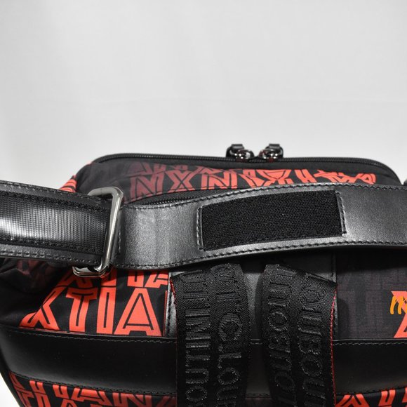 NWT Christian Louboutin Red Black Nylon Backpack - Picture 4 of 11